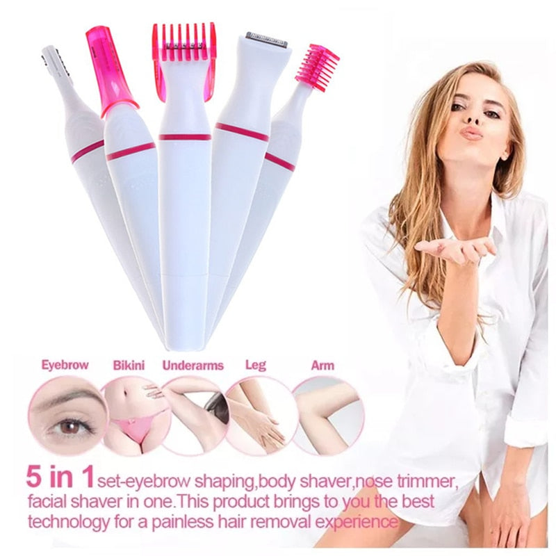 Premium 5 In 1 Multifunction Hair Removal Combo