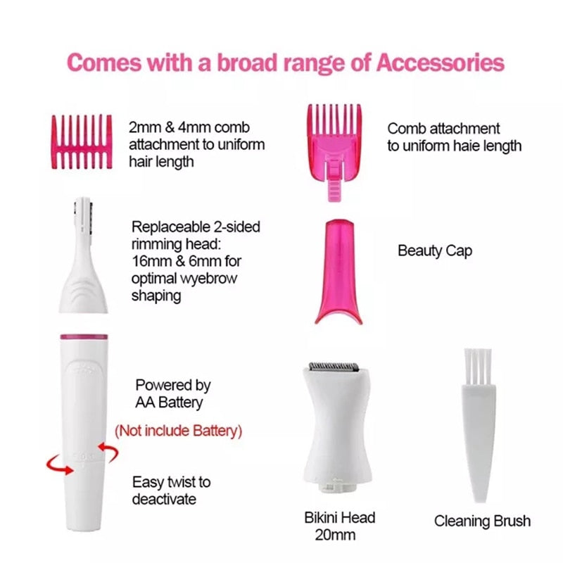 Premium 5 In 1 Multifunction Hair Removal Combo